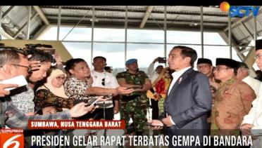 Tiba di Lombok, Jokowi Pimpin Ratas Bahas Gempa 6,4 SR - Liputan6 Pagi