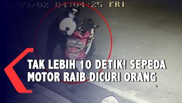 Detik  Detik Pencuri Gasak Motor Hanya 10 Detik di Malang