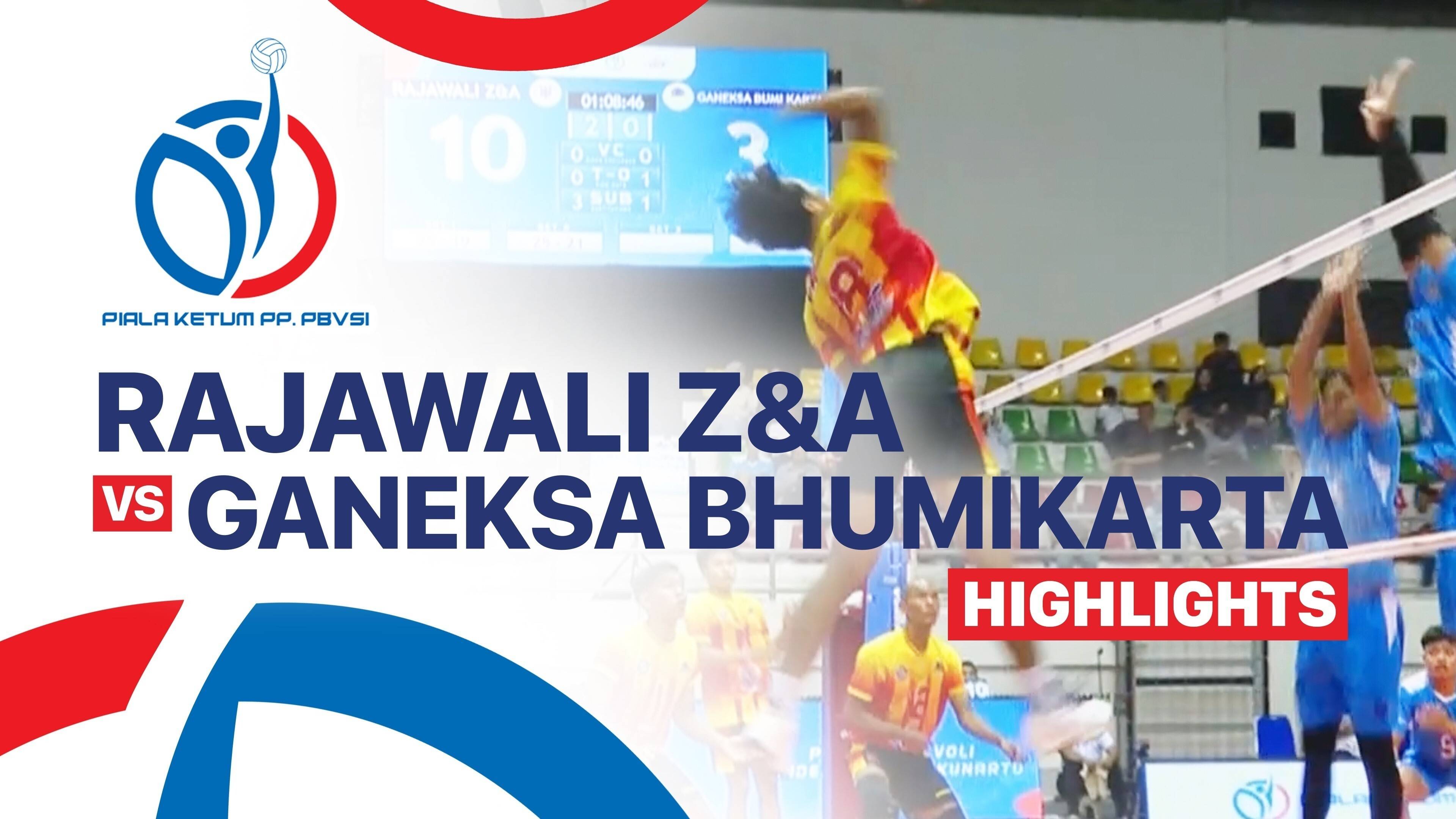 Rajawali Z&A Jakarta vs Ganeksa Bhumikarta