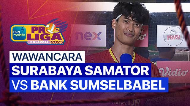Wawancara Pasca Pertandingan| Putra: Surabaya Samator vs Palembang Bank SumselBabel | PLN Mobile Proliga 2025