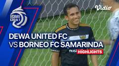 Dewa United FC vs Borneo FC Samarinda - Highlights | BRI Liga 1 2023/24