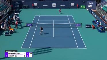 Match Highlight | Naomi Osaka 2 vs 0 Elise Mertens | WTA Miami Open 2021