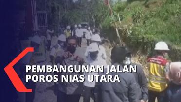 Presiden Joko Widodo Tinjau Pembangunan Jalan Poros di Pulau Nias Utara
