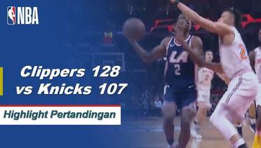 NBA I Cuplikan Pertandingan : Clippers 128 vs Knicks 107