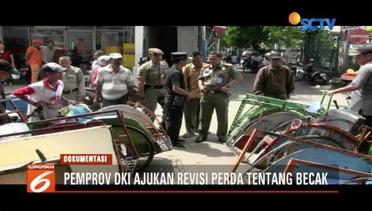 Pemprov DKI Jakarta Ajukan Revisi Perda Becak – Liputan6 Pagi