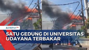 Kebakaran Gedung di Universitas Udayana Bali, 7 Mobil Damkar Diterjunkan ke Lokasi