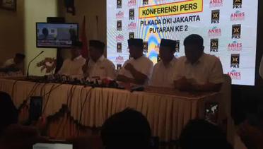 Konferensi pers Anies Sandi Setelah Menang di Pilkada DKI Putaran 2