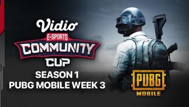 PUBG Mobile Week 3 | Vidio Community Cup Season 1