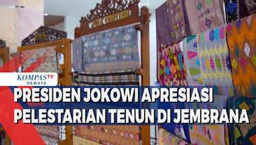 Presiden Jokowi Apresiasi Pelestarian Tenun Di Jembrana