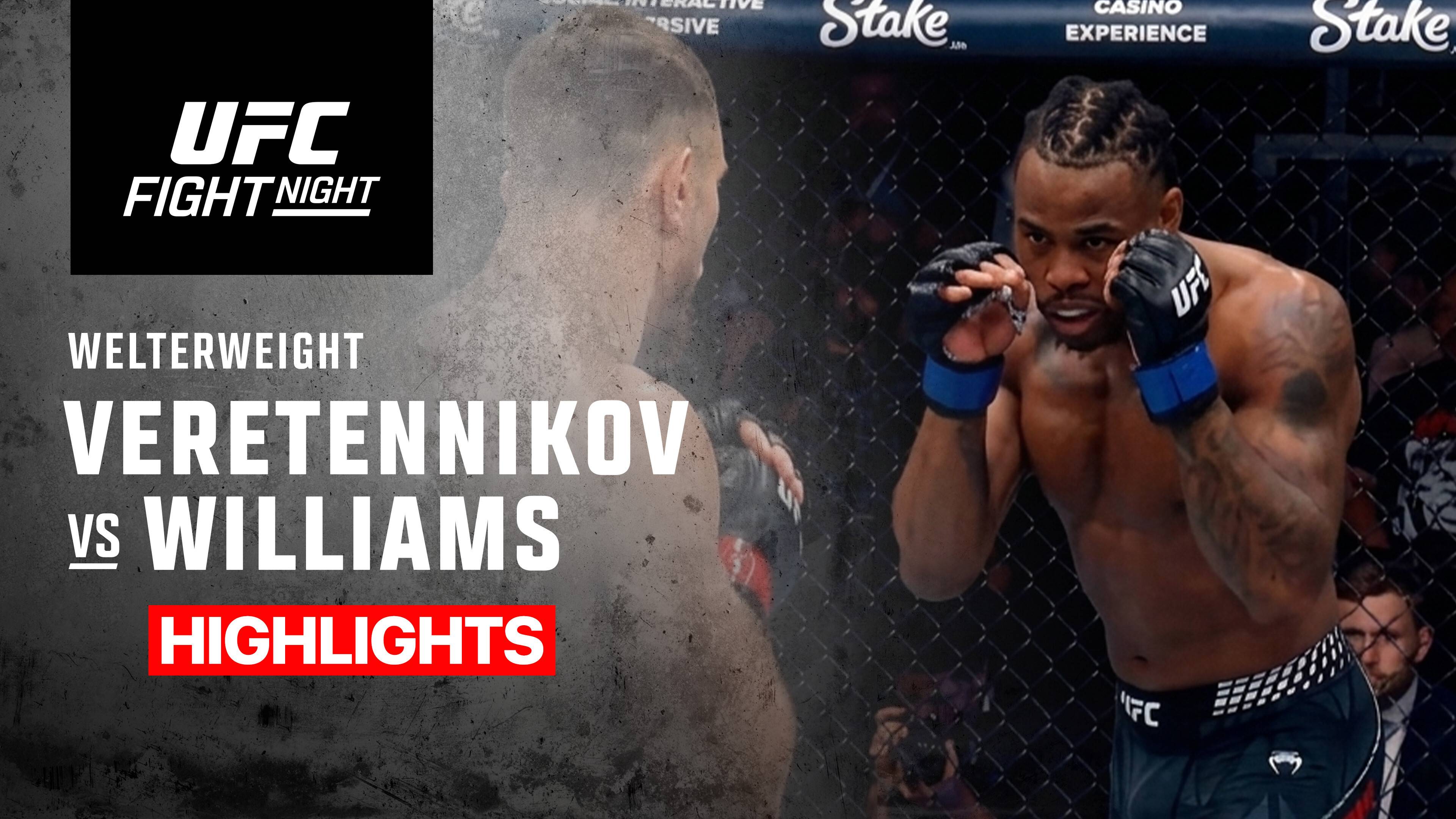 Nikolay Veretennikov vs Khaos Williams - Welterweight | UFC Fight Night