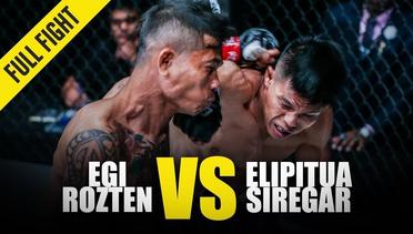 Egi Rozten vs. Elipitua Siregar | ONE Full Fight | October 2019