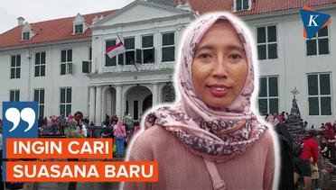 Pengunjung Pilih Libur Nataru di Kota Tua Jakarta