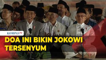 Doa Ini Diamini dan Buat Tersenyum Presiden Jokowi Saat Acara Zikir dan Doa Kebangsaan