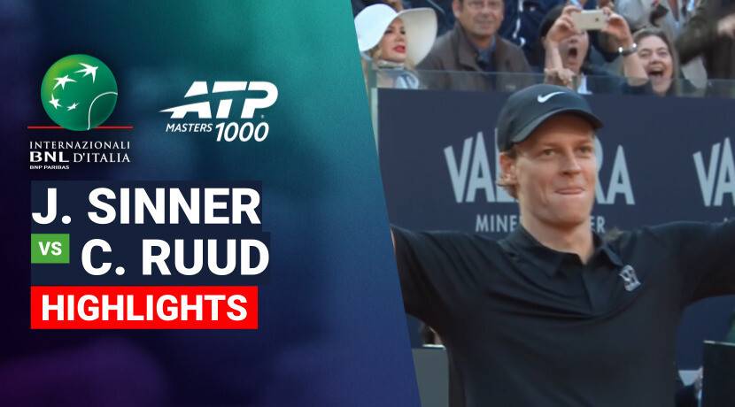 Jannik Sinner vs Casper Ruud - Final | ATP 1000: Internazionali BNL d'Italia 2026