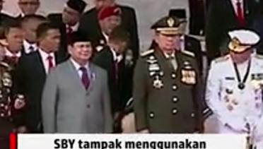 Penampilan Gagah SBY Berseragam Militer Lengkap di HUT TNI