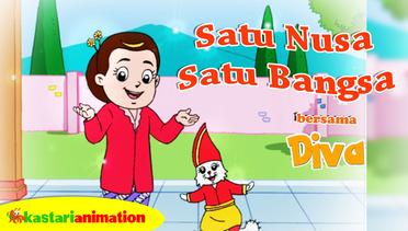 Satu Nusa Satu Bangsa | Lagu Anak Indonesia bersama Diva | Kastari Animation