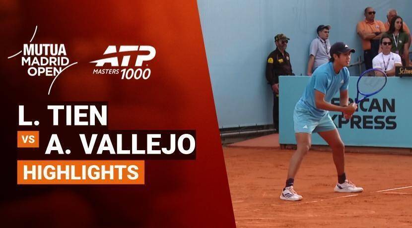 Learner Tien vs Adolfo Daniel Vallejo - Round 2 (Court 5) | ATP 1000: Mutua Madrid Open 2026