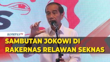 [FULL] Sambutan Jokowi di Rakernas Relawan Seknas: Bicara Soal Trust, Hilirisasi Hingga 2024