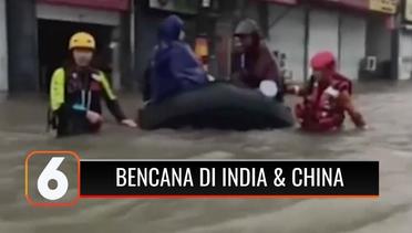 Ngeri! India Diterjang Banjir dan Longsor, Sementara Angin Topan Menghantam China | Liputan 6