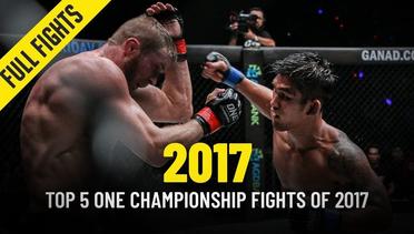 Top 5 ONE Championship Fights Of 2017