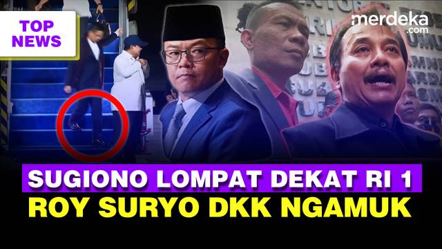 Sugiono Lompat Ogah Injak Karpet Dekat Prabowo | Ngamuk Roy Suryo Cs Tersangka Ijazah Jokowi