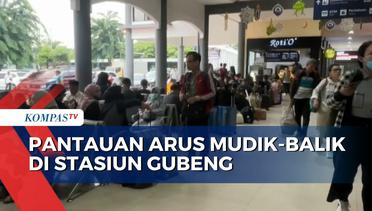 Arus Mudik di Stasiun Gubeng Surabaya Mulai Mengalami Penurunan