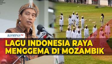 Jokowi dan Warga Mozambik Khidmat Dengar Lagu Indonesia Raya di Festival Budaya Mozambik