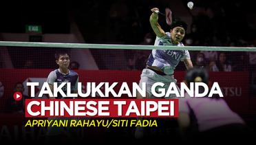 Cara Apriyani Rahayu / Siti Fadia Taklukkan Ganda Chinese Taipei di Indonesia Masters 2023