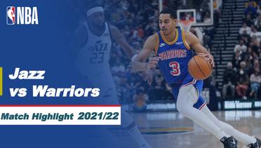 Match Highlight | Utah Jazz vs Golden State Warriors | NBA Regular Season 2021/22