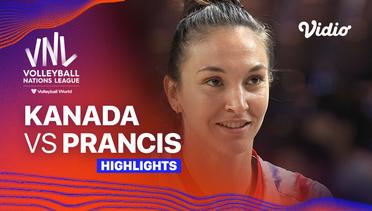 Kanada vs Prancis - Highlights | Women's Volleyball Nations League 2024