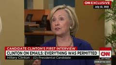 Hillary Clinton in 2015 - Email server was permitted
