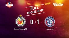 Semen Padang (0) VS Arema (1) Full Highlight | Shopee Liga 1