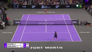 Match Highlights | Iga Swiatek vs Aryna Sabalenka | WTA Finals Fort Worth 2022