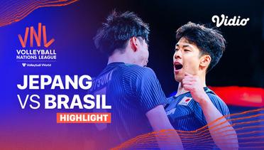 Match Highlights | Jepang vs Brasil | Men's Volleyball Nations League 2023