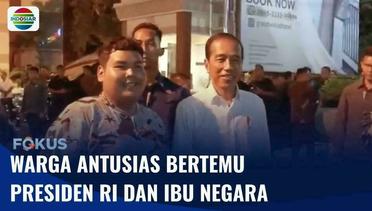 Momen Jokowi dan Iriana Interaksi dengan Warga di Salatiga, Bagikan Kaos | Fokus