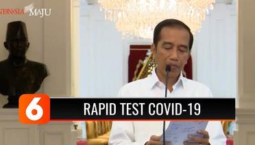 Presiden Jokowi: Tenaga Medis dan Keluarga Dapat Rapid Test Covid-19