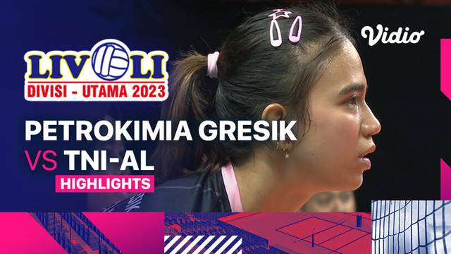Putri: Petrokimia Gresik Pupuk Indonesia vs TNI-AL - Highlights | Livoli Divisi Utama 2023