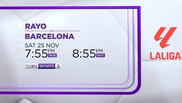 Rayo Vallecano vs Barcelona - Sabtu, 25 November 2023 | LaLiga 2023/24