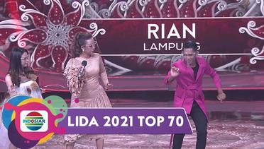 Lenggak Lenggok Nan Indah!!! Rian (Lampung) Tari "Bedana" Host Dan Juri Langsung Ikutan!! | LIDA 2021