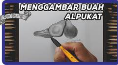 Hobi Menggambar | Cara menggambar buah Alpukat dengan mudah menggunakan pensil