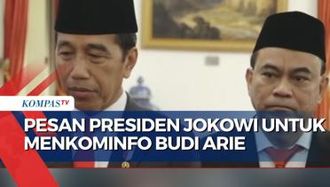 Lantik Menkominfo Budie Arie Setiadi, Jokowi: Penyelesaian BTS Harus Diutamakan