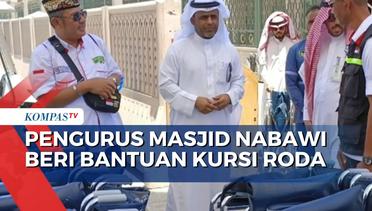 Pengurus Masjid Nabawi Beri Bantuan Kursi Roda Bagi Jemaah Haji Indonesia