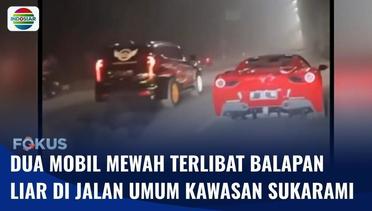 Mobil Pajero dan Ferrari Terlibat Balap Liar di Jalan Umum Kawasan Sukarami, Polisi Tindak Secepatnya | Fokus