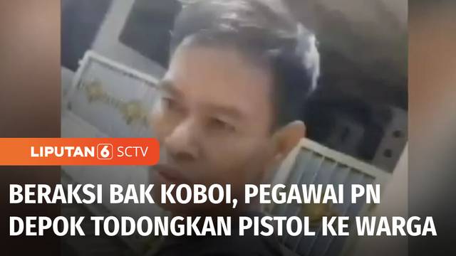 Viral! Oknum Pegawai PN Depok Todongkan Senjata Api ke Warga | Liputan 6