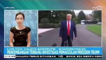 Laporan VOA untuk TVRI- Pemakzulan Trump dan Sikap AS Setahun Tewasnya Khashoggi