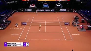 Aryna Sabalenka vs Barbora Krejcikova - Highlights | WTA Porsche Tennis Grand Prix 2023