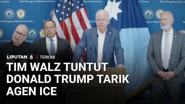 Gubernur Minnesota Tim Walz Desak Trump Tarik Agen ICE usai Kematian Alex Pretti | Liputan 6
