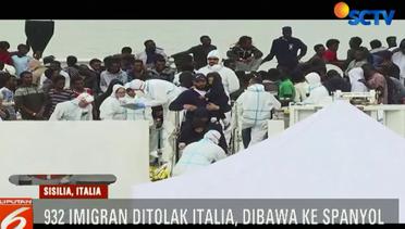 Hampir Seribu Imigran Gelap Asal Afrika ditolak Masuuk Pelabuhan Italia – Liputan6 Malam