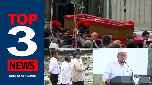 Jenazah Paus Fransiskus Dipindahkan, Prabowo Jajal Drone, Ustaz Adi Hidayat di Banyuasin [TOP3NEWS]