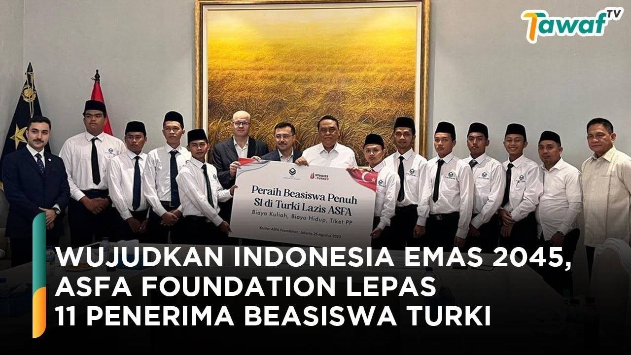 Wujudkan Indonesia Emas 2045, ASFA Foundation Lepas 11 Penerima Beasiswa Turki